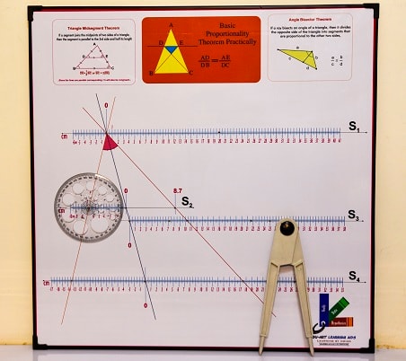Multiple Triangle Theorems — Basic Proportionality Theorem apparatus